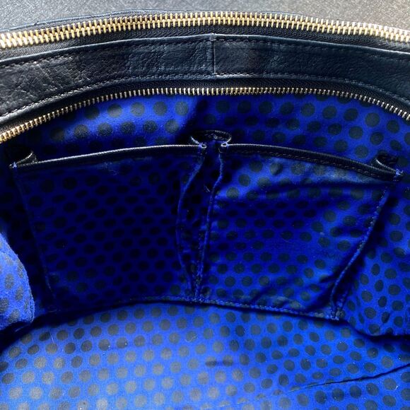 Rebecca Minkoff Gold Studded Black Quilted Leather Jealous Satchel - Picture 11 of 14